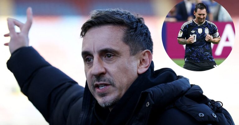 Tras su critica a Argentina, Gary Neville pidió debatir si Messi superó a Pelé y Maradona: la burla a Cristiano Ronaldo