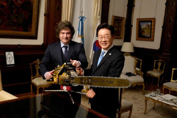 Javier Milei y el presidente de Corea del Sur estrechan lazos en reunión bilateral