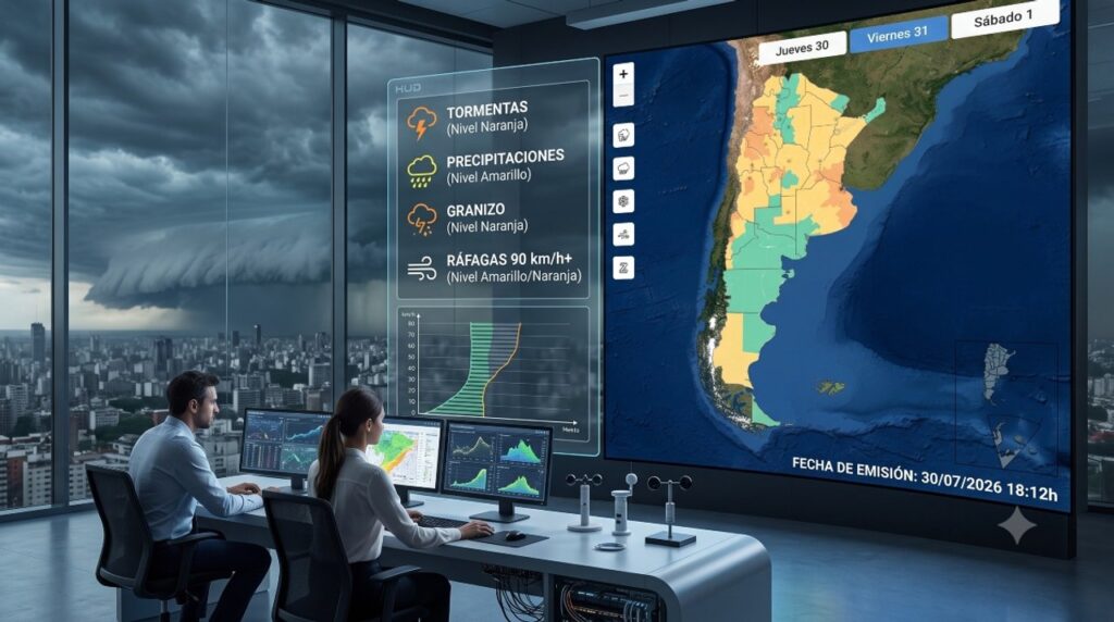Alertas Meteorológicas en Argentina: Tormentas Severas y Vientos Fuertes Afectan a Varias Provincias