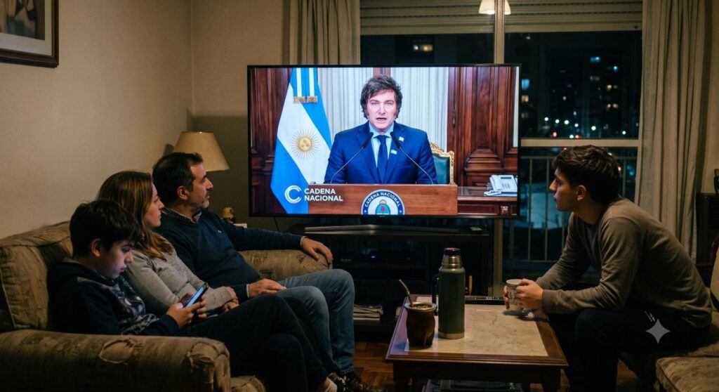 El Impacto de la Cadena Nacional de Milei: Rating Sorprendente y Desvío Hacia el Entretenimiento