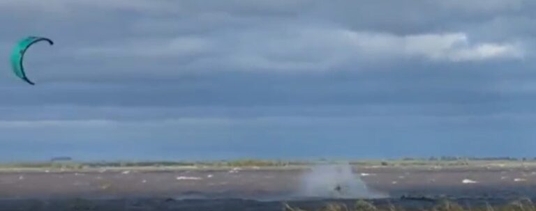 Tragedia en el agua: Muere instructor de kitesurf tras accidente grabado por su novia