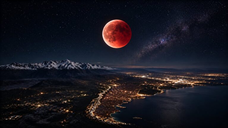 La Luna de Sangre iluminará el cielo argentino durante más de tres horas