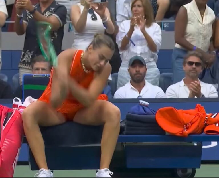 Aryna Sabalenka estalla de frustración tras su derrota en la final del US Open
